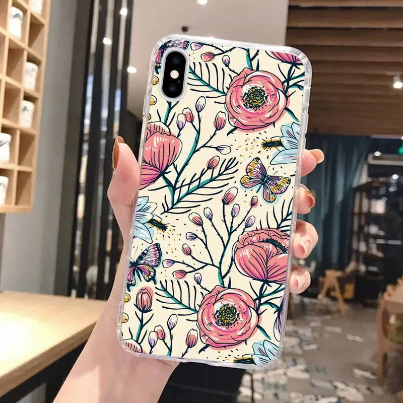 Чехол для телефона с цветочным узором в стиле ретро Huawei honor P mate 40 20 30 10 50 i 9 x pro lite 8a |