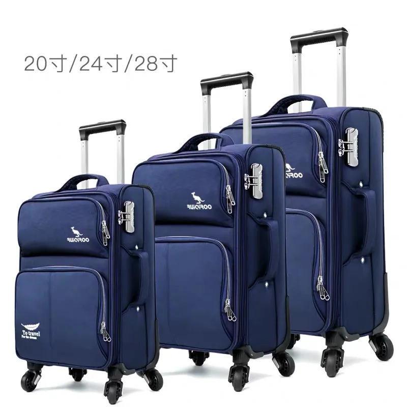 Carrylove 2" 24" 2" дюймов мягкий водонепроницаемый чехол на колесиках для путешествий 3 штуки набор дорожных чемоданов на колесиках - Цвет: A set of 3