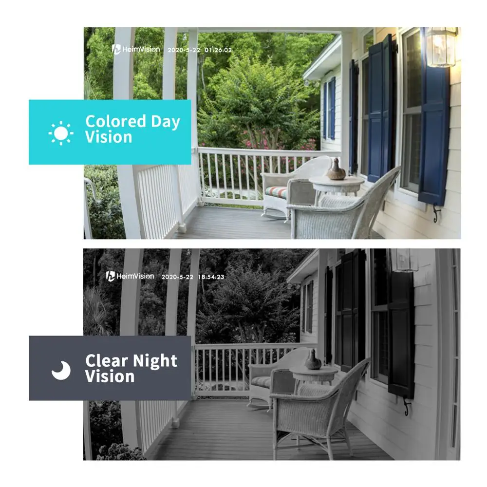 Видеокамера HeimVision HMB1 с дверным звонком Беспроводная сигнализация 1080P широким