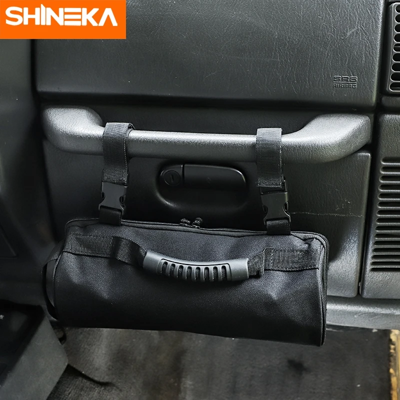 Pаспродажа Многофункциональная автомобильная сумка SHINEKA для хранения, органайзер для Jeep Wrangler YJ CJ TJ JK JL Copilot