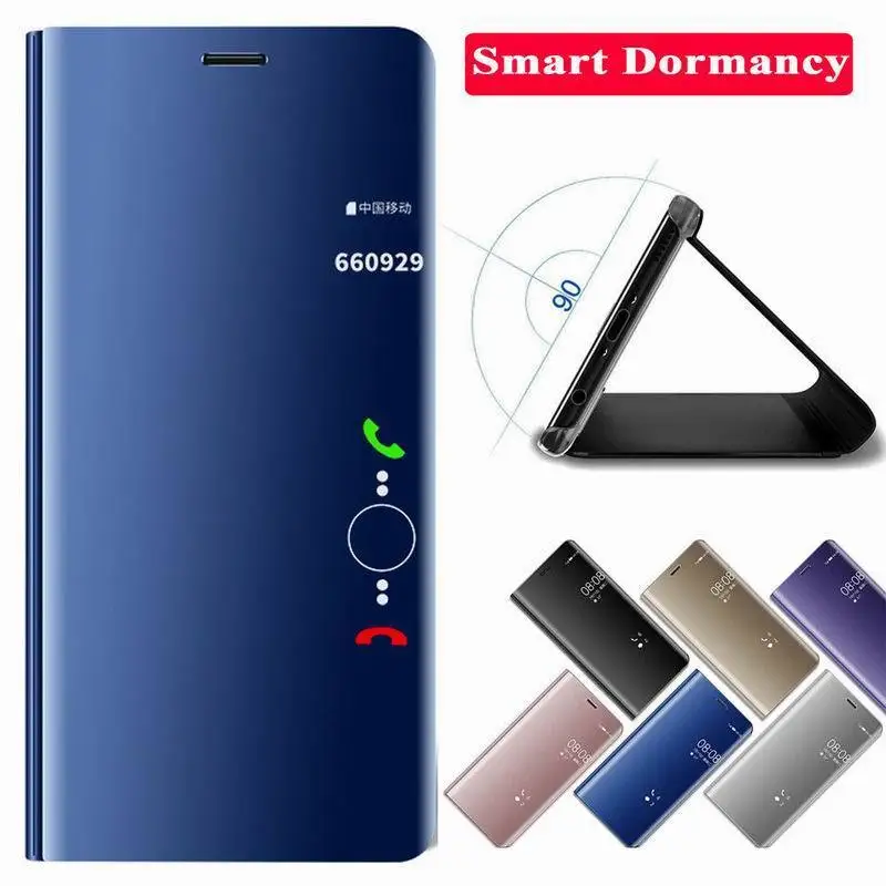 

Зеркальный флип-чехол для Huawei Mate 30 Pro, умный роскошный кожаный Твердый чехол из поликарбоната для Huawei Mate 30, 20, 10 Pro lite, чехол для телефона