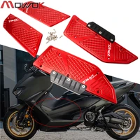 2020 new logo tmax560 motorcycle cnc alloy footrest foot rest pad mat footboard for yamaha tmax560 tmax 560 tmax 2020