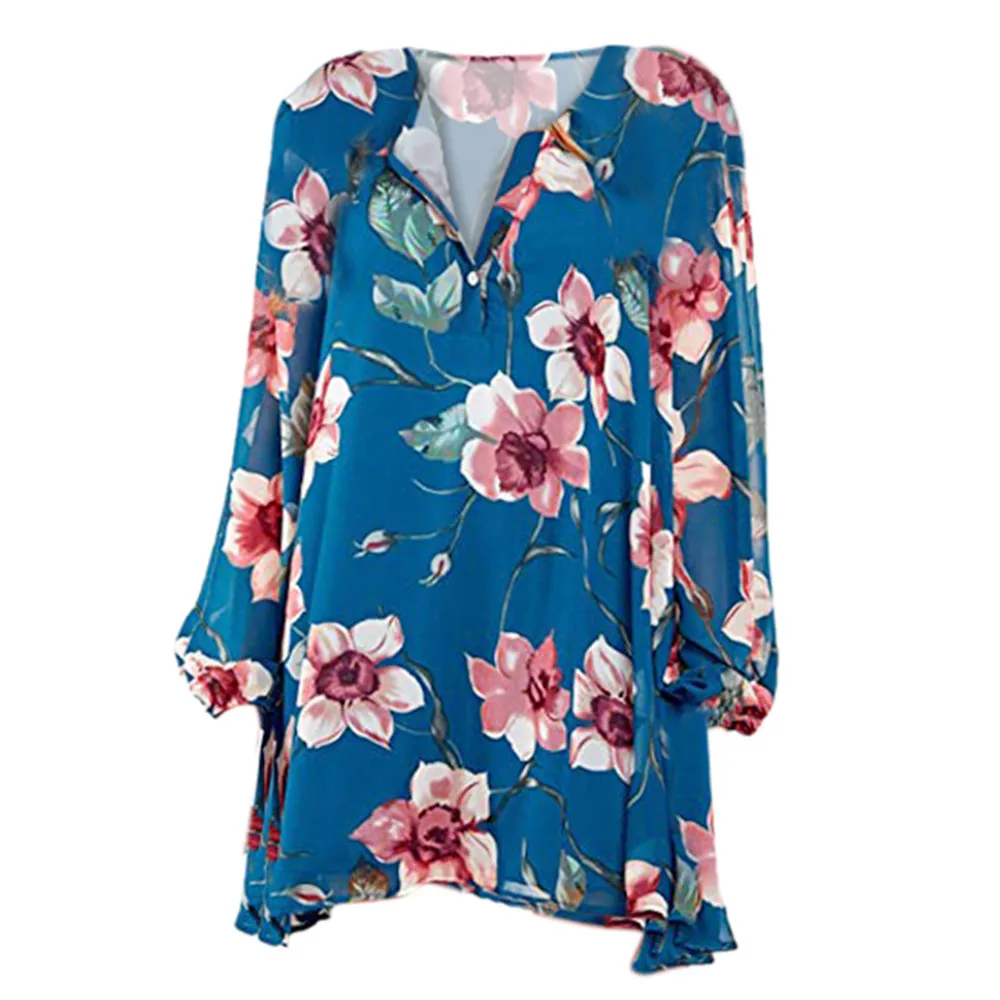 Женское платье с v-образным вырезом и цветочным принтом Пляжное мини-платье