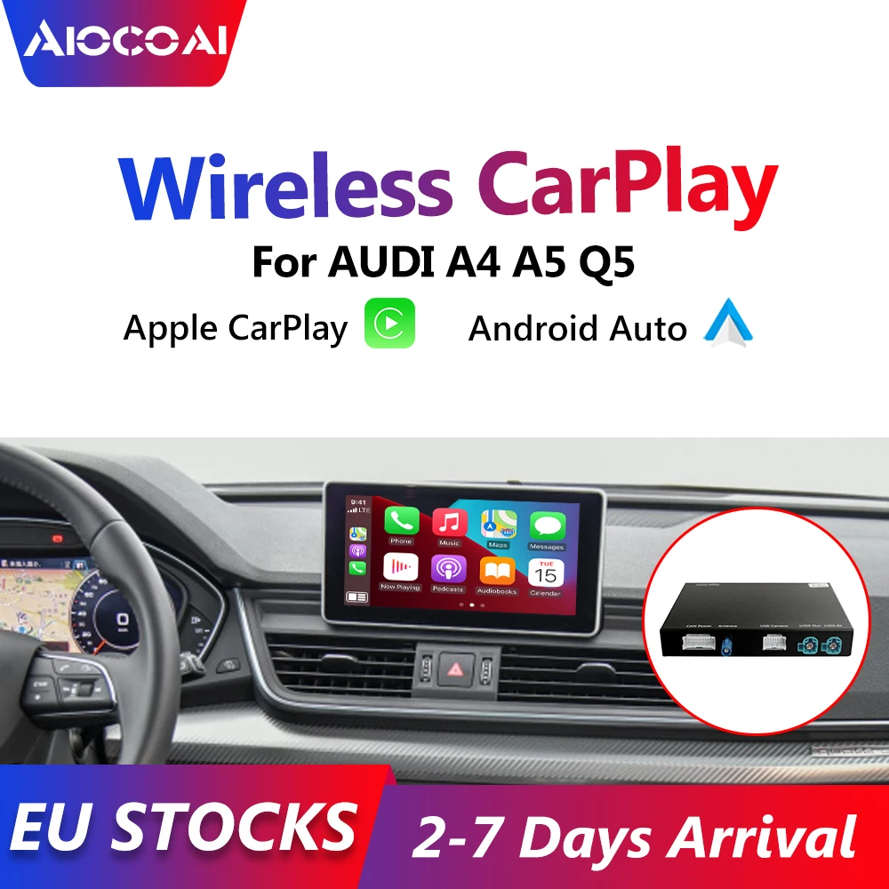 Беспроводной Apple Carplay Android автоинтерфейсный декодер для AUDI A4 A5 Q5 S5 Оригинальное