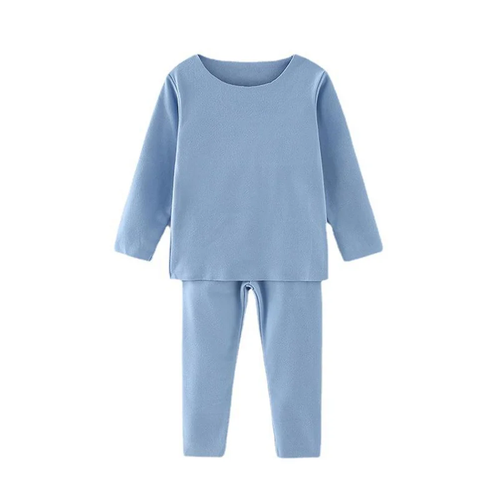 

2Pcs/Set Autumn Children Clothes of Sleepwear Solid Color Children's Pajamas Set Children's Suit Baby Clothes Body Suit Sets