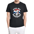 Солнцезащитные очки с надписью Дональд Трамп-мой президент, американский флаг США, Мужская хлопковая футболка унисекс с короткими рукавами и защитой от Biden