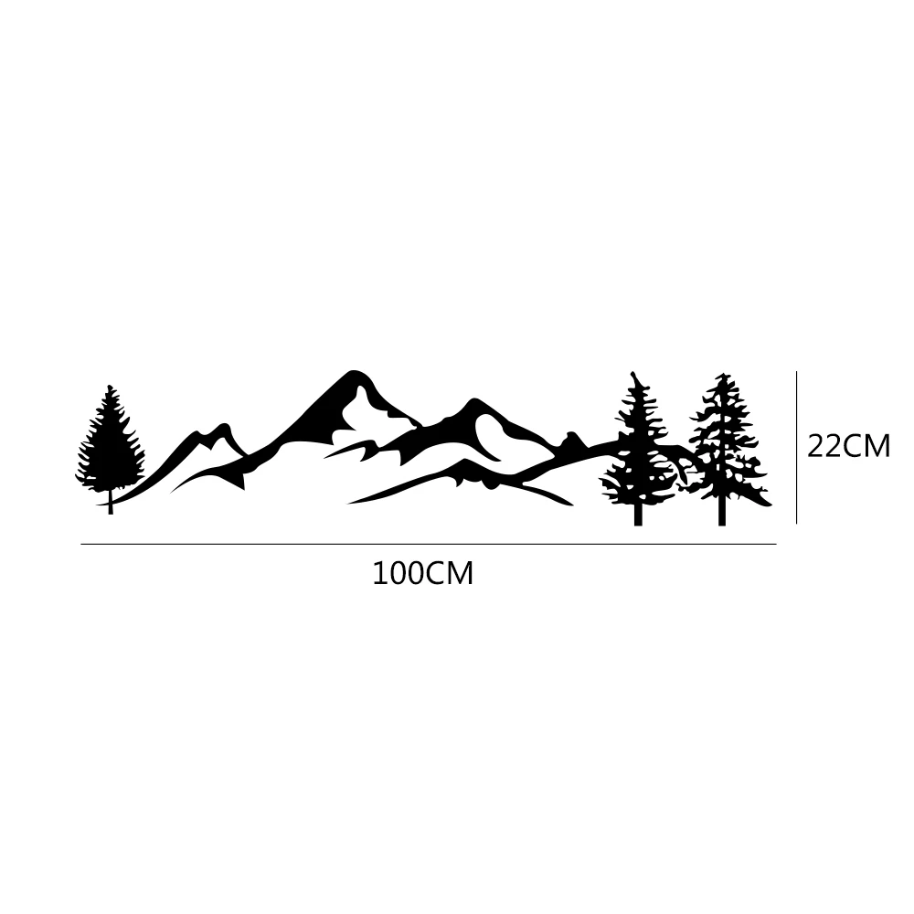 

Tree Mountain Car Door Side Stickers Rear Windshield Decal For Lander Rover Range Rover Evoque BMW X1 X3 X5 X6 Jeep Renegade SUV