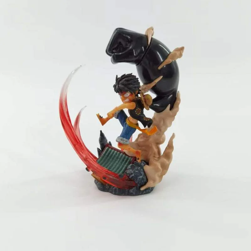 

New 12cm Big Hand Luffy Battle Edition Statue Model Toy Figures Anime One Piece Monkey D Luffy Figurine PVC Collection