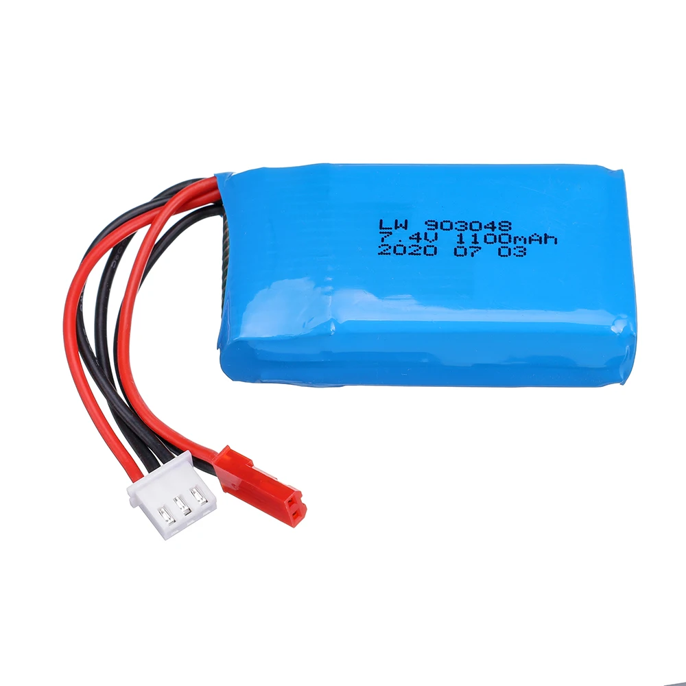 Литий-Полимерный Аккумулятор 7 4 В 1100 мАч 25C для WLtoys A949 A959 A969 A979 V912 V913 V353 k929 V262 L959 T23 T55