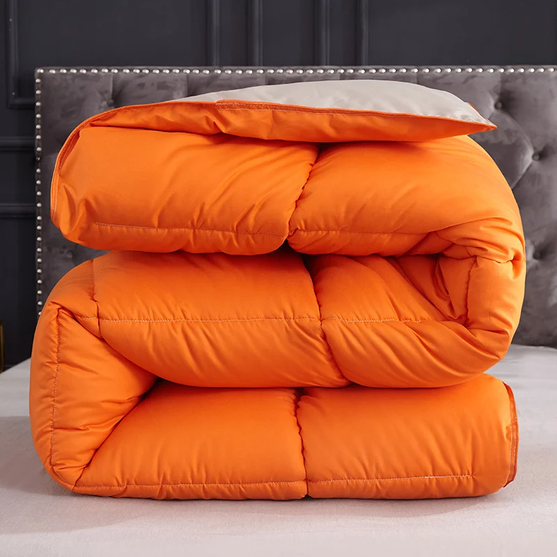 Одеяло из 100% белого гусиного пуха Утепленное зимнее одеяло стеганое Хлопковое