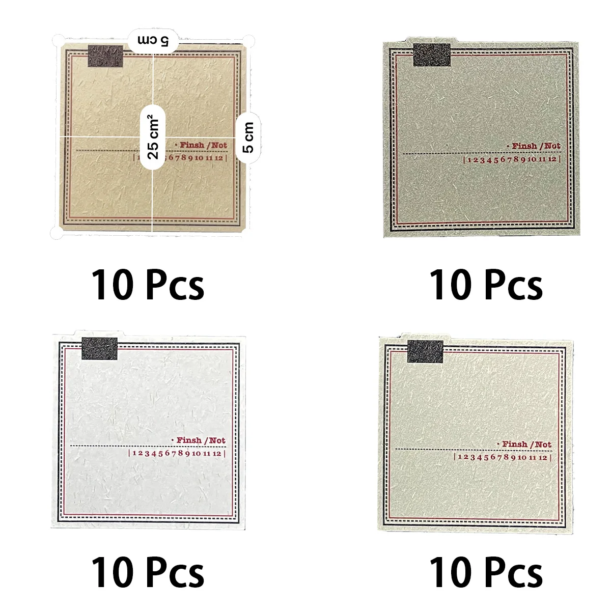 40 шт. винтажные круглые квадратные блокноты для записей|Крафт-бумага| |