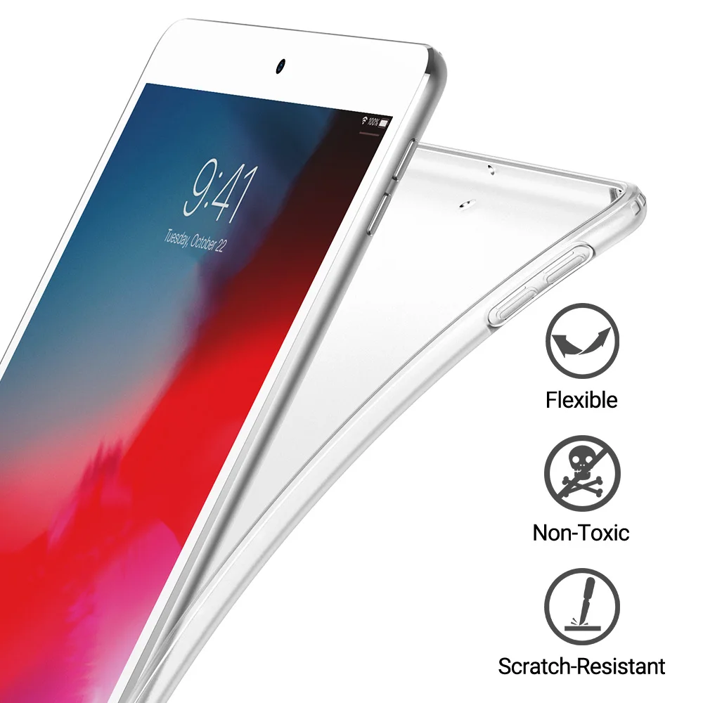 ESR чехол для iPad 7 10,2 прозрачный ТПУ задняя крышка тонкий отскок мягкий чехол для iPad 7th чехол подходит с Умной клавиатурой