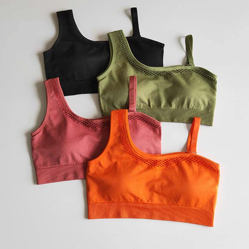 Zhangyunuo женский бюстгальтер пуш ап бесшовный спортивный топ для фитнеса