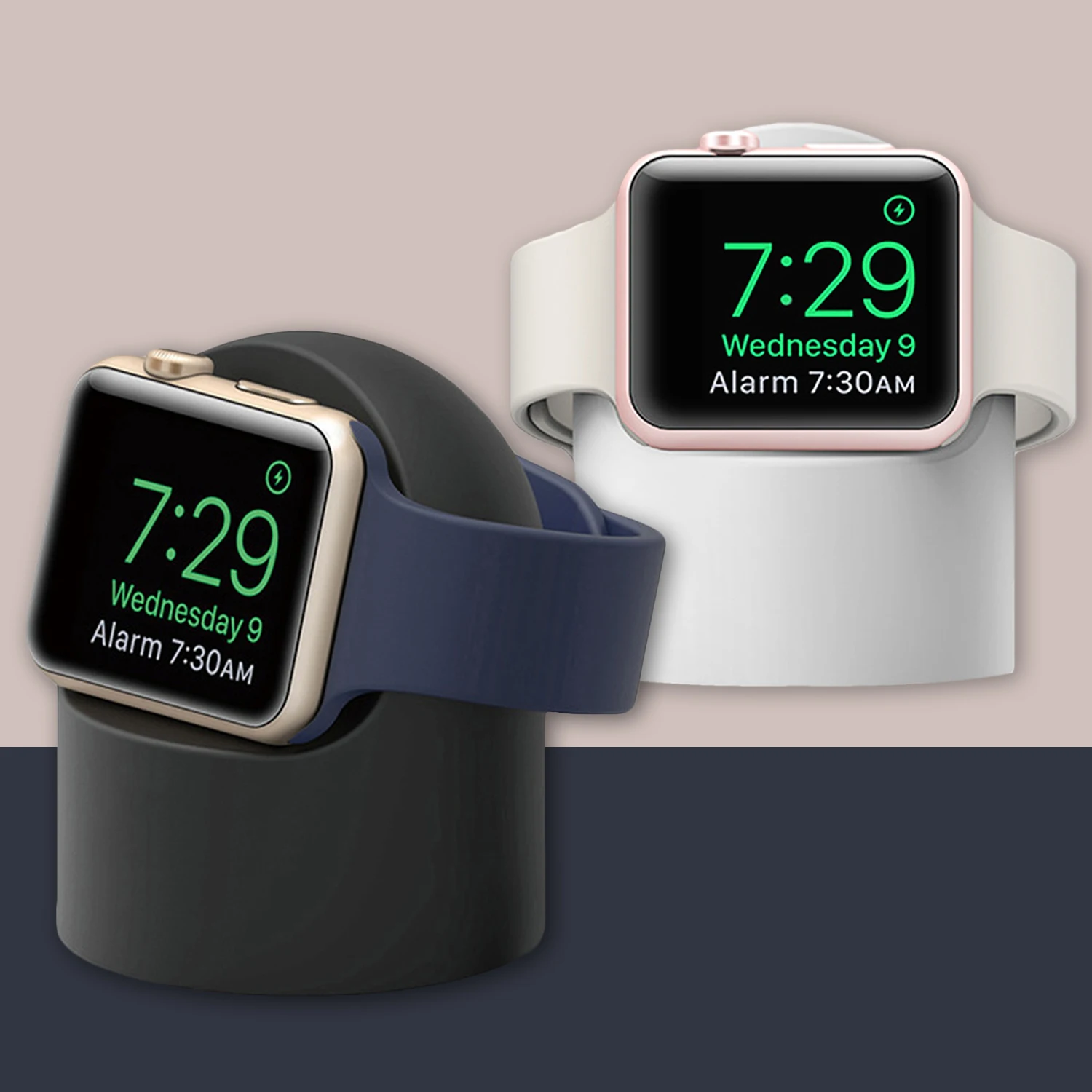 Новое беспроводное зарядное устройство, силиконовая подставка для Apple iWatch Series 1 2 3 4 5 OS6 Megnetic, кабель для быстрой зарядки, Настольная док-станция
