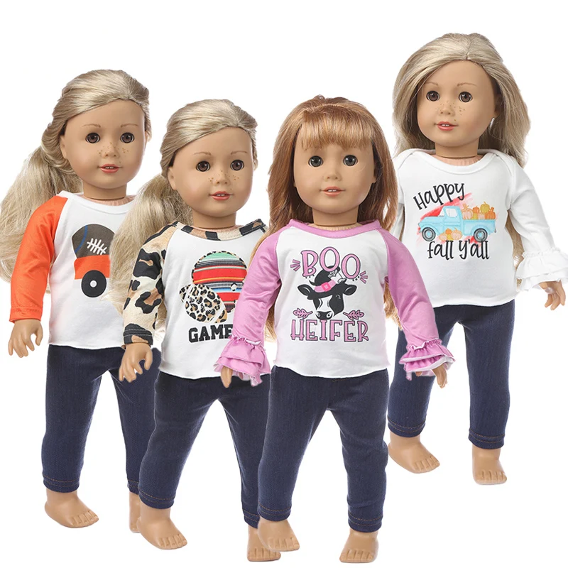

Новинка, 4 вида на выбор, подходит для кукол американской девочки, 18-дюймовая кукла, рождественский подарок для девочки (продаем только одежд...