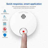 mini wifi smoke alarm fire protection smoke detector smoke for house voice warn fire alarm home security system firefighters
