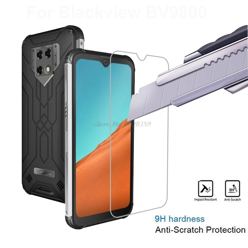 Закаленное стекло для Blackview BV9800 Pro Защитная пленка BV9900 BV6100 A80 экрана|glass for huawei y6|glass