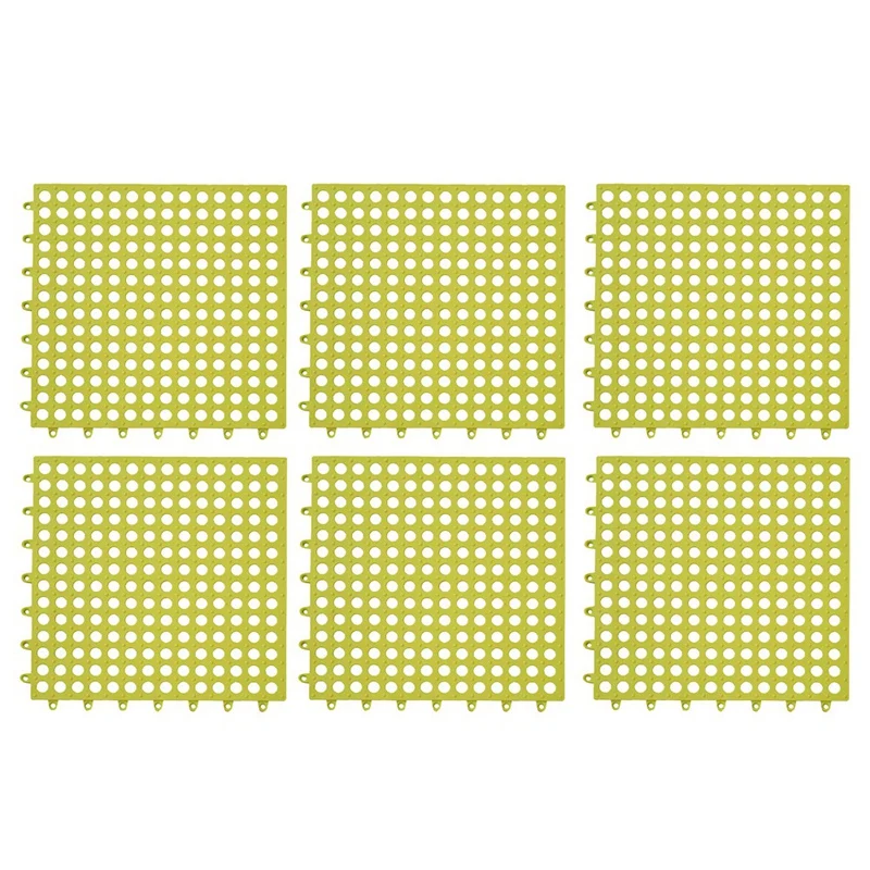 

6 шт., Нескользящие напольные коврики из ПВХ, 30 х30 см