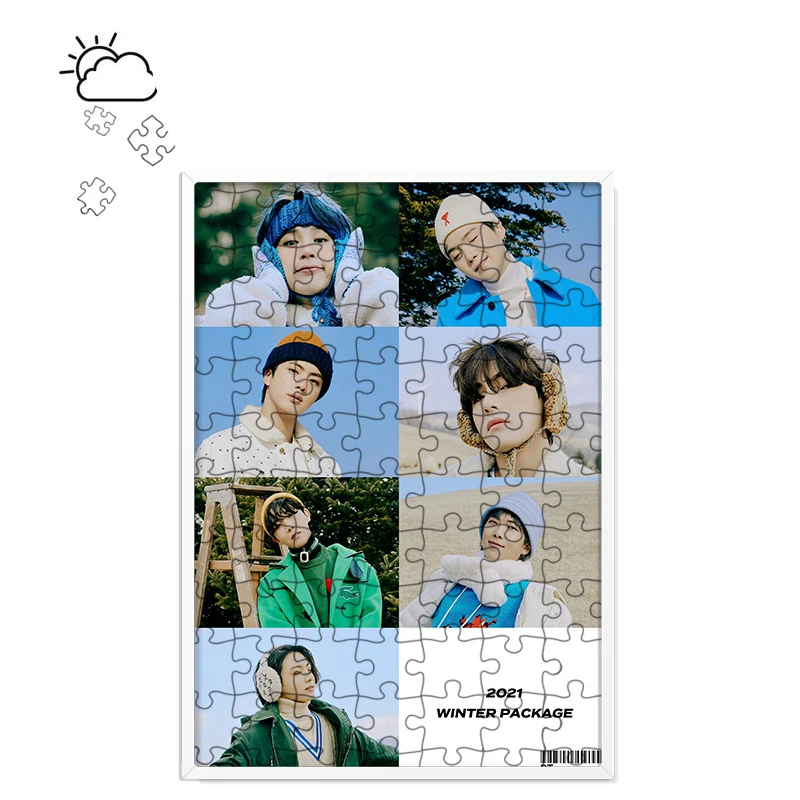 

Оптовая продажа Kpop популярный Bangtan Boys 2021 зимняя упаковка головоломка украшение подарок для фанатов подарки на день рождения