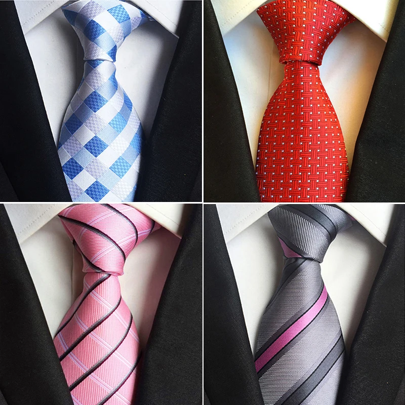 Мужские галстуки классические полосатые и клетчатые Галстуки 8 см модные