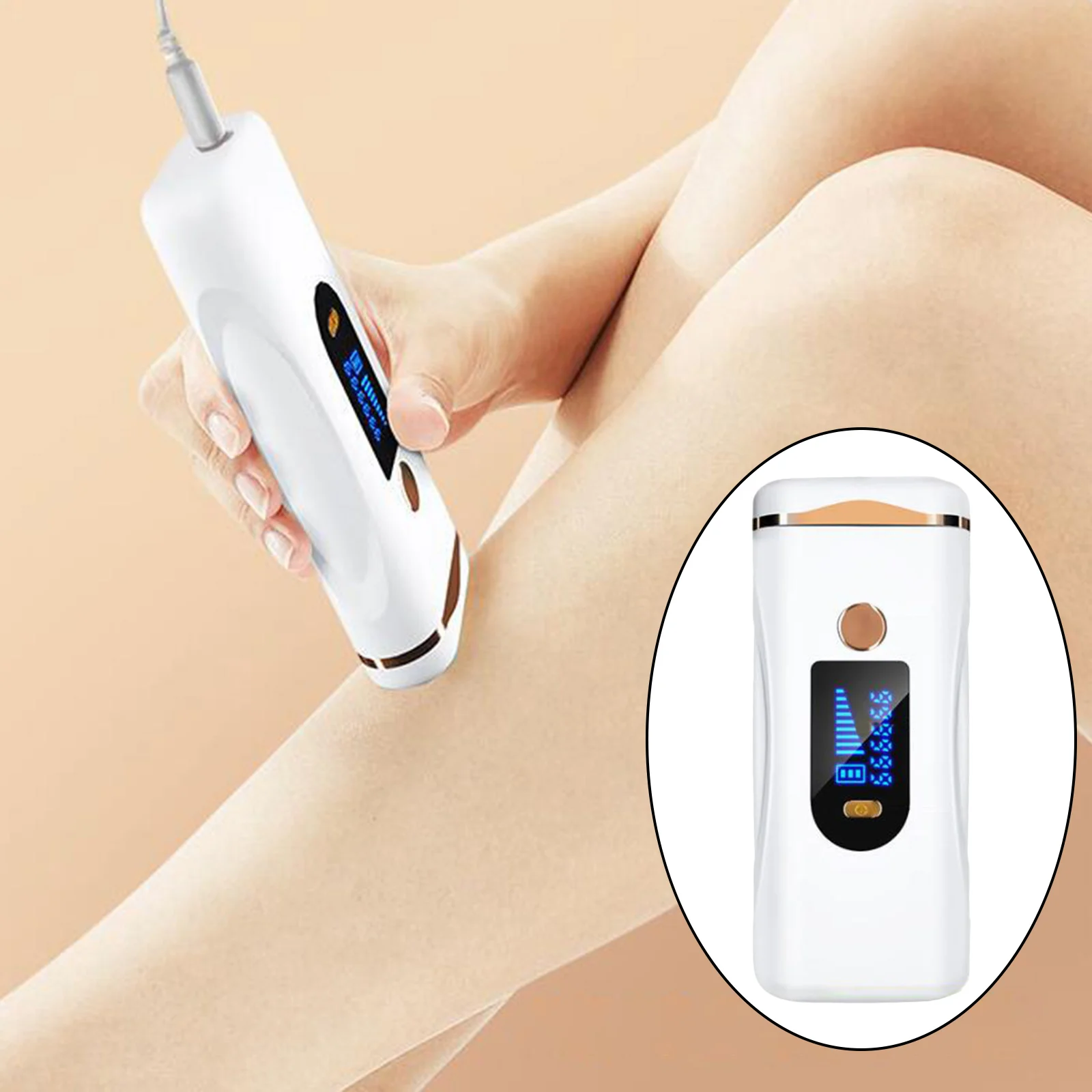 Dispositivo de Remoção do Cabelo Removedor de Cabelo Flashes Indolor Depilador – Eua Plug Modo Automático 999999 ue