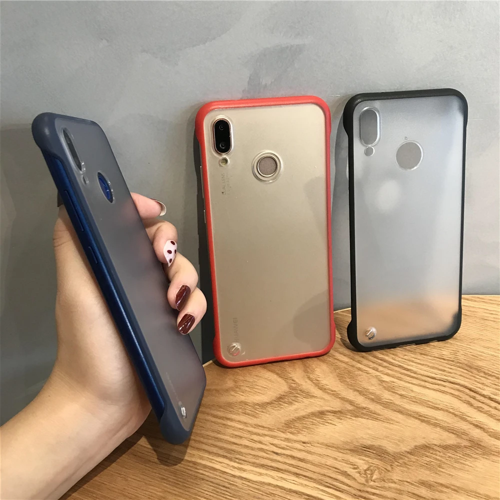 Горячий Feel бампер безрамный чехол для XiaoMi 9 SE 8 Lite A3 A2 TPU + PC матовый RedMi K20 Pro 7A 6A 5A Note 6