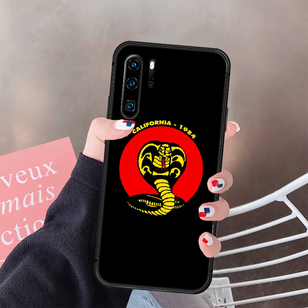 

Movie Cobra Kai Season 2 Phone Case Cover Hull For Huawei P8 P9 P10 P20 P30 P40 Lite Pro Plus Smart Z 2019 black Shell Fashion