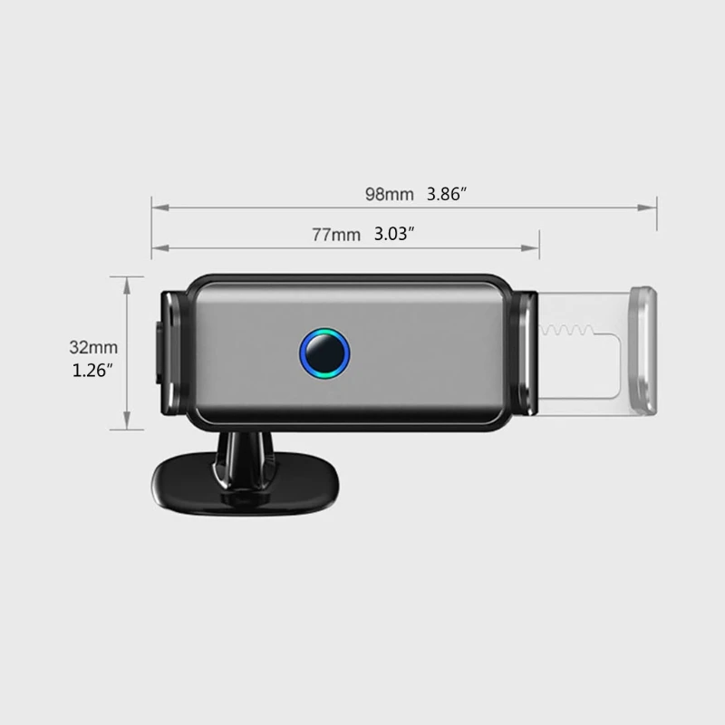 

360° Adjustable Electric Mini Car Vent Holder Cell Phone Auto Induction Mount Bracket Suitable for Most Smartphone