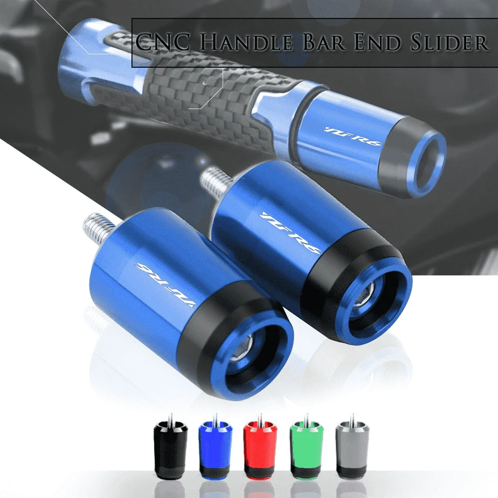 

Motorcycle Accessories 7/8'' 22MM Handlebar Grips Handle Bar Cap End Plugs FOR YAMAHA YZF R6 R6S 600 YZF600 YZF-R6