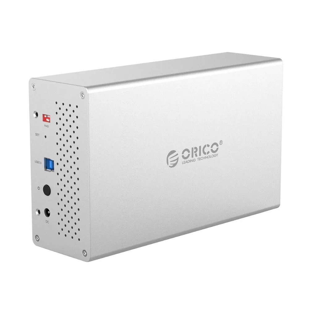 ORICO 3.5'ɲ Bay USB3.0 Hard Drive Case With Raid Aluminum 5Gbp HDD Enclosure 12V Power Adapter Support 20TB Docking Station |