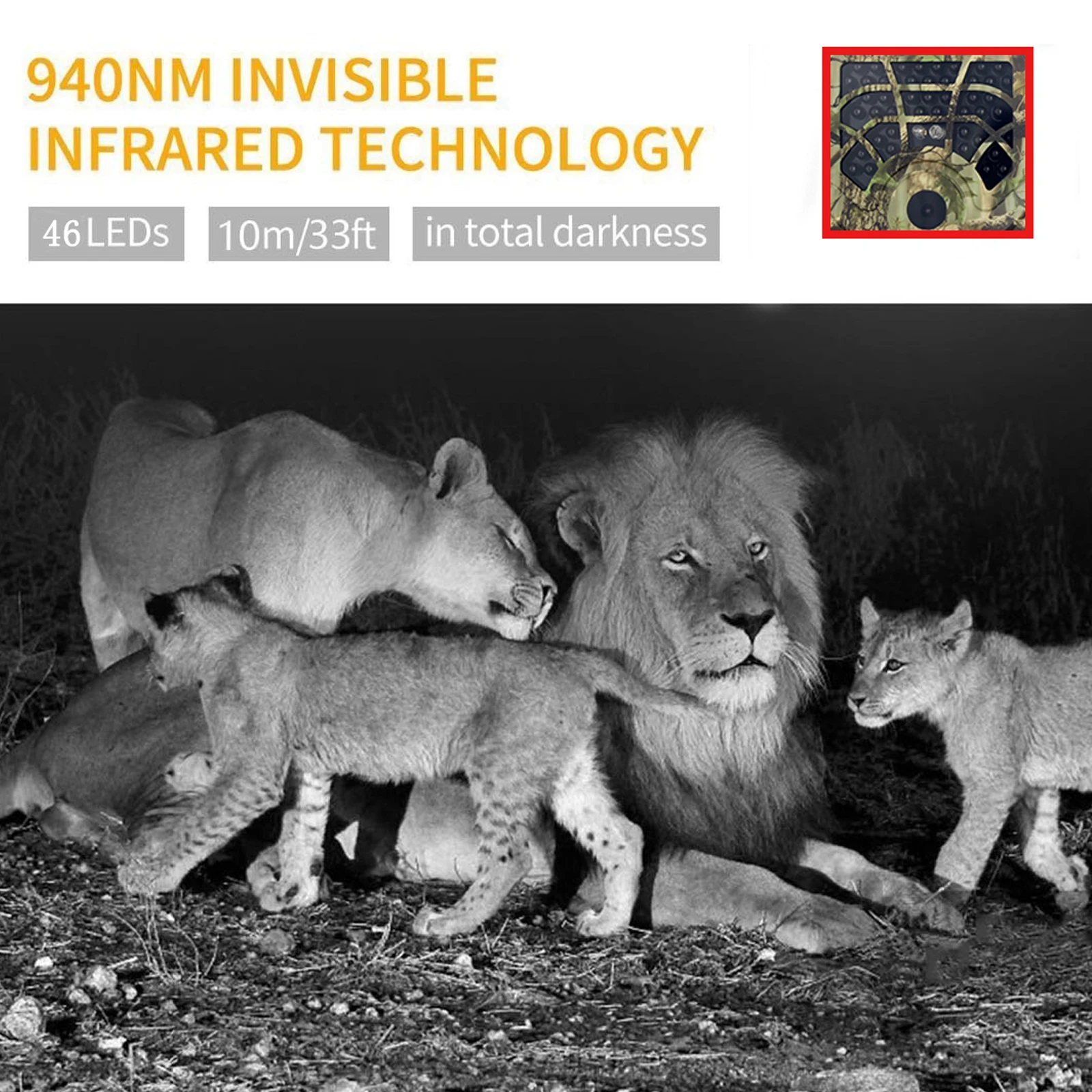 

Night Vision Hunting Camera PR300A Wild Camera Outdoor Wide-angle Trail Wildlife Infrared Camera with 8G/16G/32G TF Card