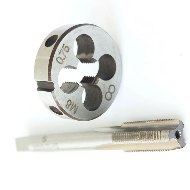 

HSS M8X0.75mm Tapping & M8X0.75mm Die Metric Thread Right Hand Tap & Mold Sets.