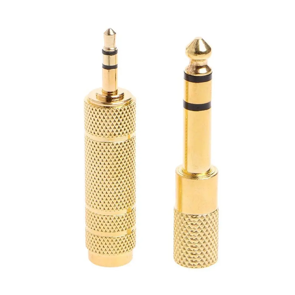 

2Pcs 6.5Mm 1/4 Female To 3.5Mm 1/8 Male Stereo Audio Mic Plug Adapter Jack New 2021