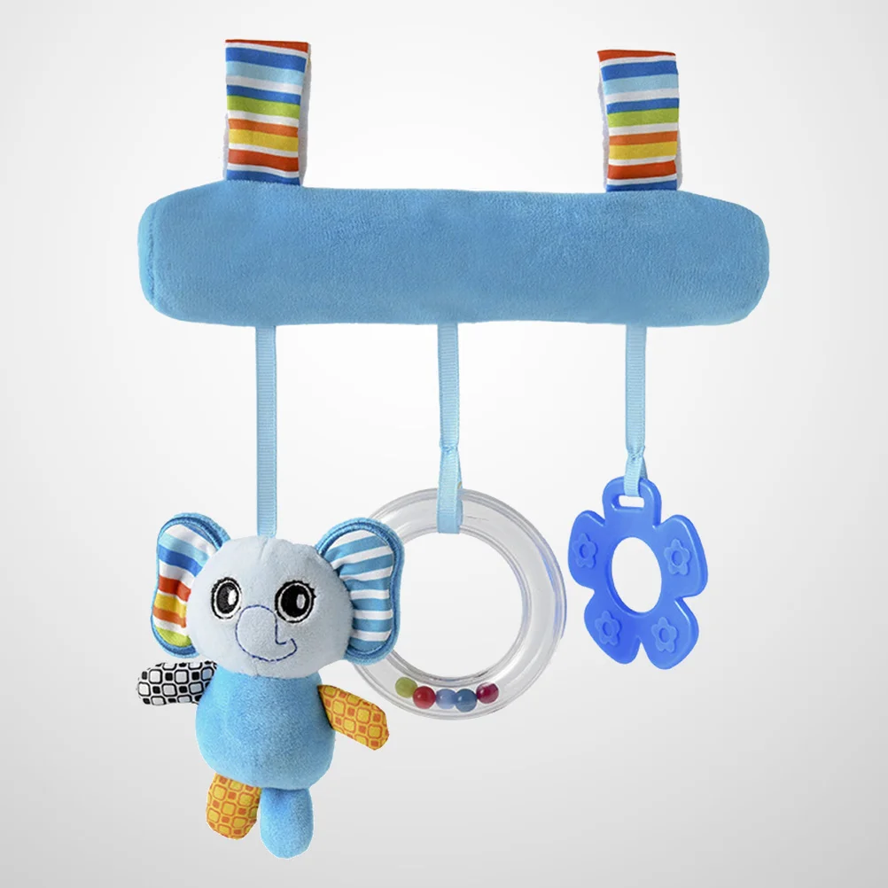

Infant Baby Plush Adorable Animal Rattle Stroller & Car Seat Hanging Pram Crib Mobile Gift for Boys and Girls (Cat)