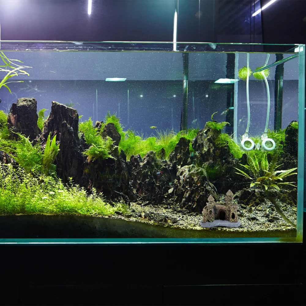 Антикварный мини замок ландшафт украшение для рыбок аквариум