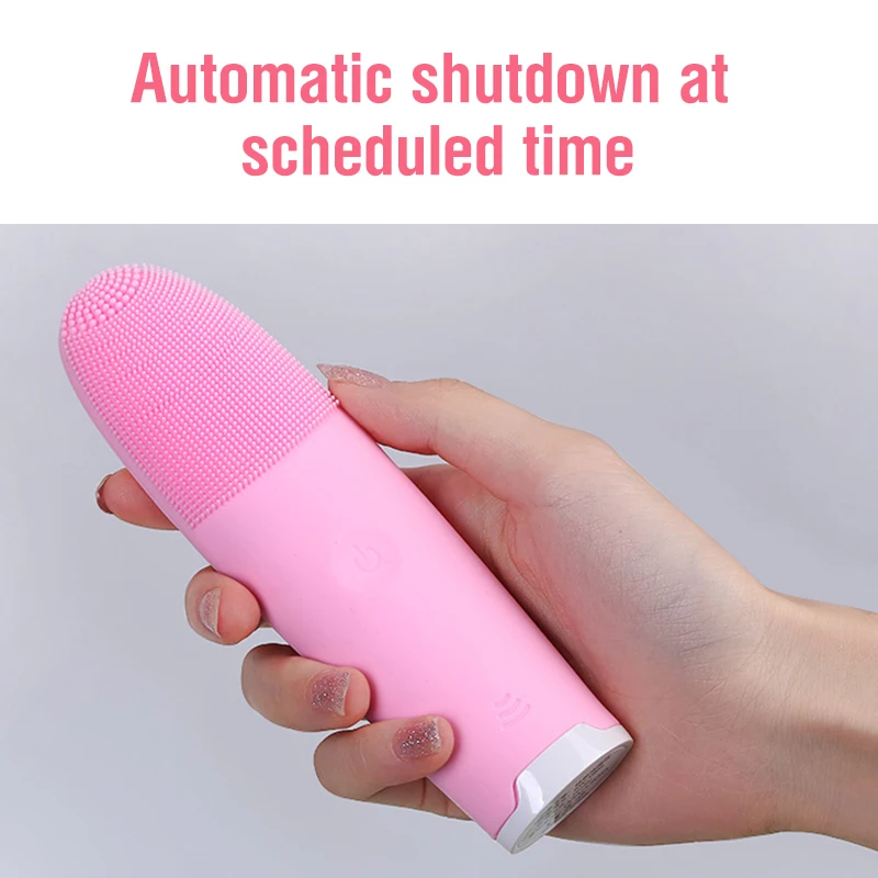 

Electric Silicone Facial Brush Face Brush Cleansing Sonic Vibration Cleanser Deep Washing Pore Cleansing Skin Massager