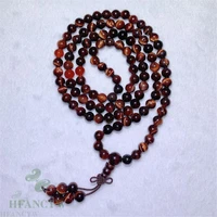 6mm red tiger eye 108 beads pendant necklace bracelet buddhism reiki spirituality meditation cuff healing chakra fancy lucky