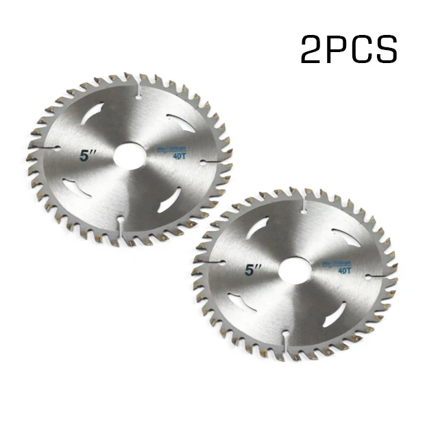 

2 Pieces 125mm 5 Inches 40Teeth Circular Carbide Tipped Cutting Disc For Wood 1Inch Bore Oscillating Tool Accessories Saw Blades