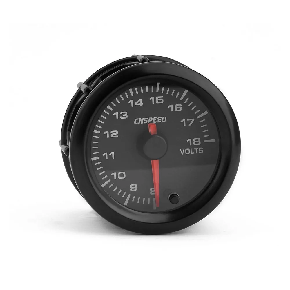 CN speed " 52 мм 7 цветов светодиодный автомобильный вольтметр 8-18 вольт датчик Высокоскоростной шаговый двигатель датчик напряжения автомобильный измеритель