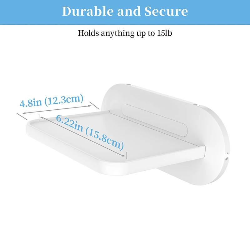 Держатель для настенного крепления PlusAcc для Echo Show 5 (1-го, 2-го и 3-го поколения), полка Anker Soundcore Mini с управлением кабелями.