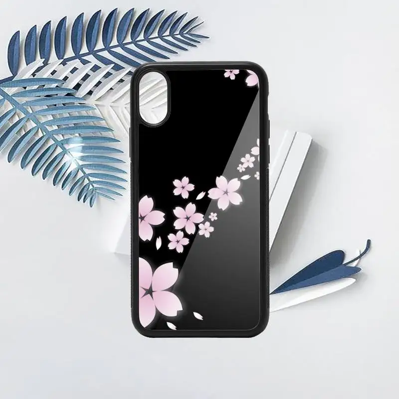 

Pink Flower Phone Case TPU For iPhone X XR XS 11 12 mini Pro MAX 6 6S 7 8 Plus SE 2020