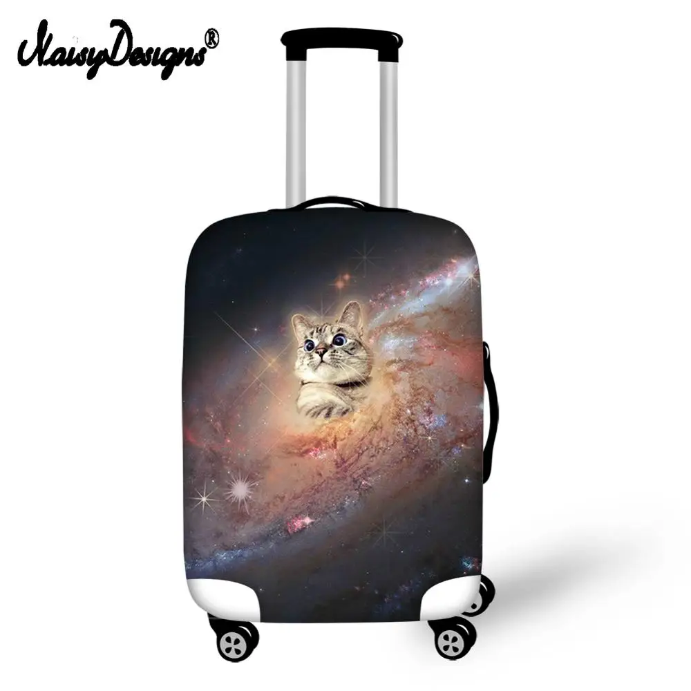 Для девочек и мальчиков дорожный Багаж защитный чехол для кошек в космосе дизайн