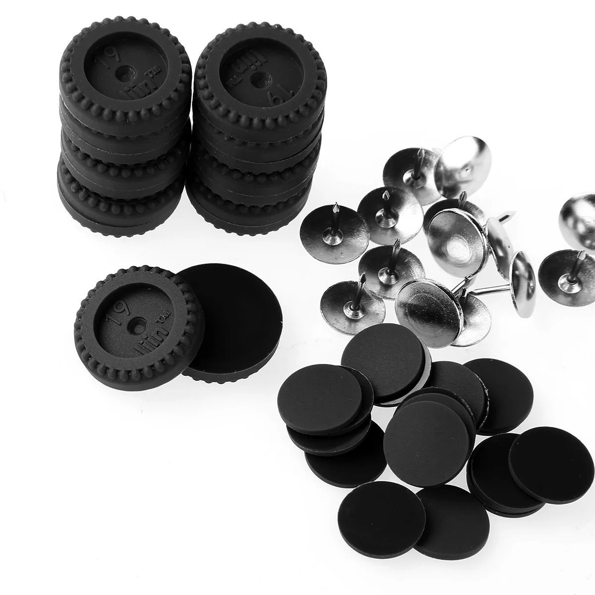 16 комплектов Heavy Duty PVC резиновые ножки прочный анкерные гвозди на слайдер