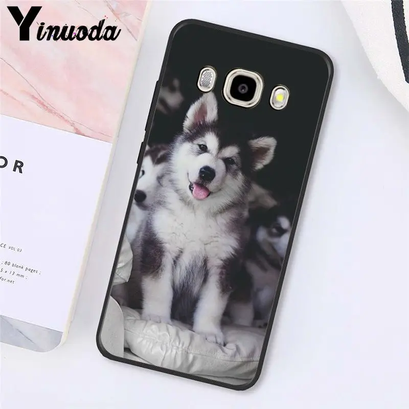 Yinuoda милый мягкий чехол для телефона с изображением животных хаски и щенка для samsung Galaxy J7 J6 J8 J4 J4Plus J7 DUO J7NEO J2 J5 Prime