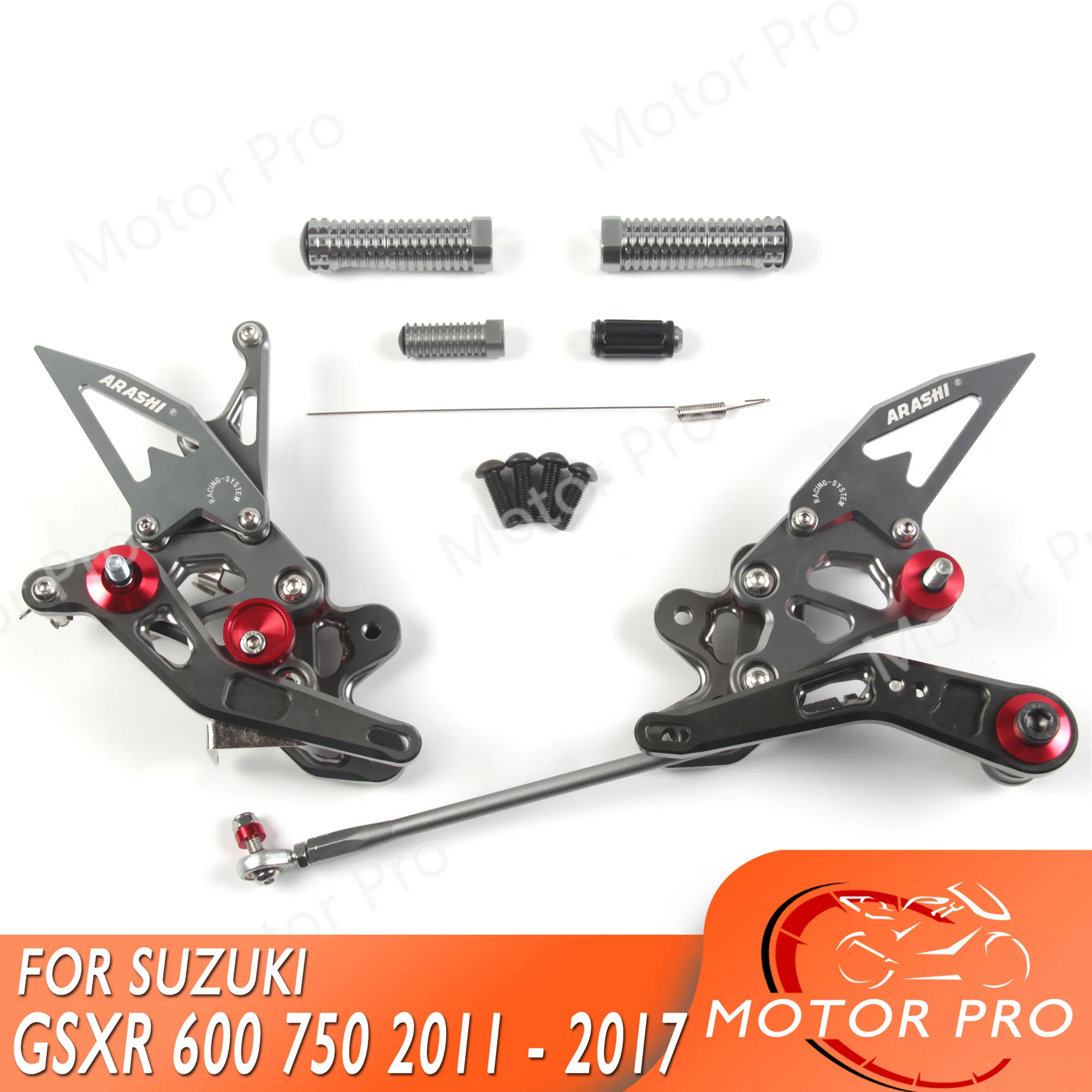 Adjustable Footrest For SUZUKI GSXR 600 750 2011- 2021 Motorcycle Accessories Foot Peg Rearset Pedal GSX R GSX-R GSXR600 GSXR750 |