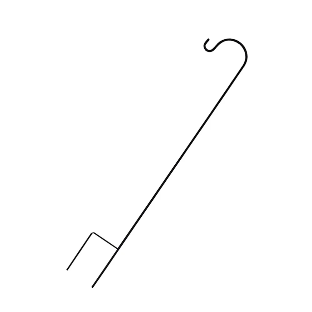 

1pc Simple Garden Pendant Holder Outdoor Banner Hook Plunger Useful Flag Pole