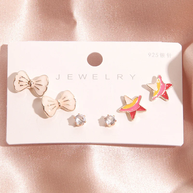 Женские серьги подвески из сплава серебро 925 пробы|Серьги-гвоздики| |