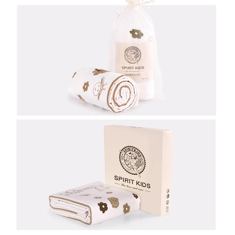 Spiritkids детское бамбуковое волокно полотенце для душа с принтом детское банное полотенце для новорожденных большое полотенце одеяло