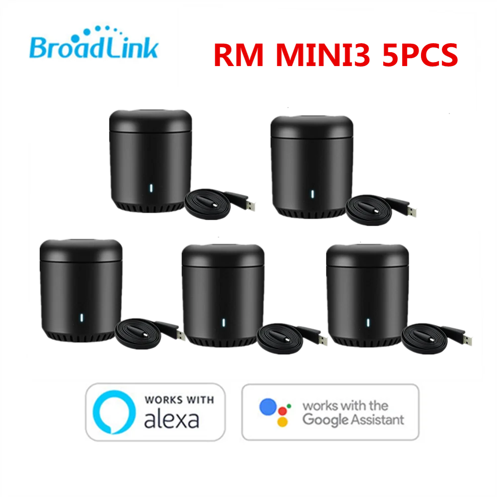 Broadlink RM Mini 3 Универсальный Интеллектуальный WiFi/IR/4G беспроводной пульт дистанционного управления через IOS Android умный дом автоматизация - Цвет: 5PCS