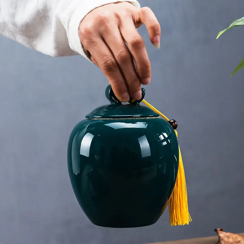 Банка для чая карамельных цветов Кухонный Контейнер хранения специй фарфоровая